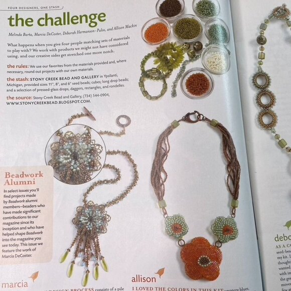 Beadwork Magazine Jewelry Crafting Book u Oct Nov 2010 Vol 13 No 6 - Picture 5 of 7